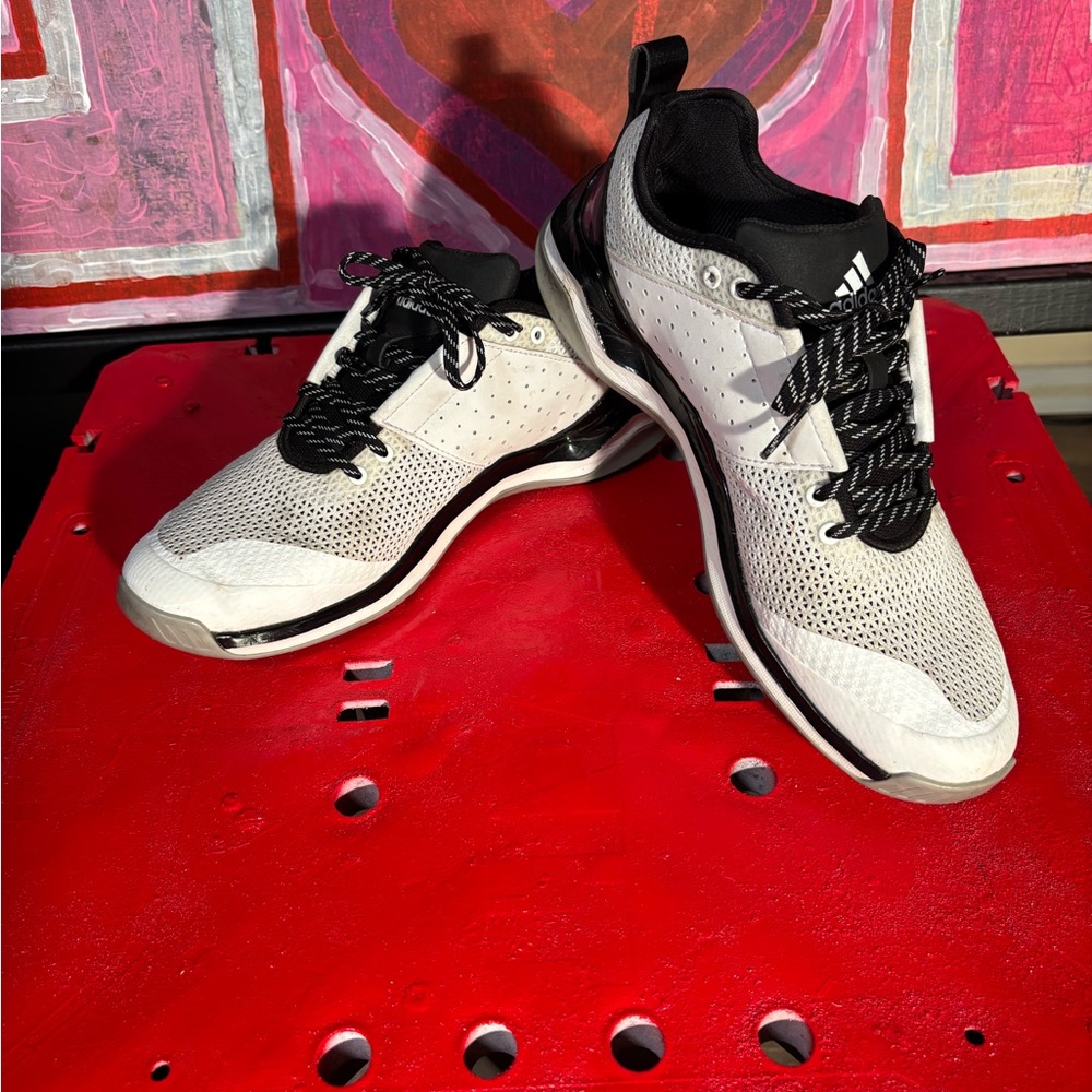 Adidas Men's 11.5 White and Black Athletic Shoes